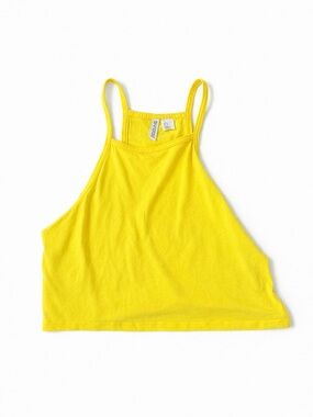 Yellow golden Crop Tank Top